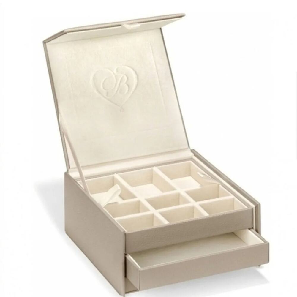 Brighton Follow Your Heart Two Tier Small Leather Jewelry Box New